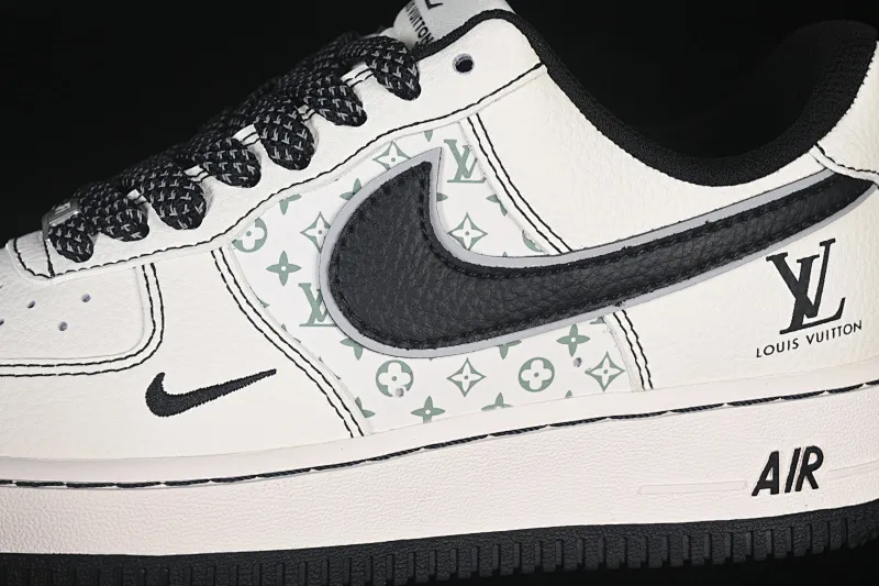 All Categories Nk Air Force 1 Air Force Series Nk Air Force 1 Low Air Force Low Nike Air Force 1'07 Low LV Co-branded Printed Beige and Black Hook Air Force One Low-top Casual Shoes HH7518-080